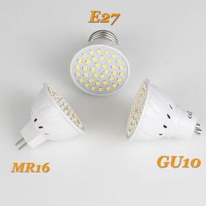 밝은 LED 스포트라이트 전구 가정용 실내 조명 2835 SMD E27 GU10 MR16 110V 220V DC 12V 24V