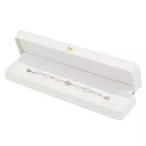 보석상자 악세사리함 악세사리정리함 팔찌 화이트 하드케이스 긴사각 크라운 주얼리