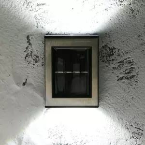 LED 정원 태양광 벽부등 2p 백색 벽등 전등 조명등 조명 테라스 야외 외벽