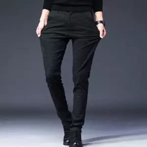 겨울 기모 슬랙스 따듯한 테이퍼드핏 기지 일자바지 hjO3+8CZG