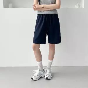 밀레어 허리밴딩 뒷포켓 반바지 인견 긴바지 와이드 9부