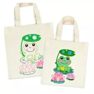 [문구] 만들기대장 에코가방 채색그리기-개구리 상호명인쇄 2EA