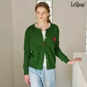 르샵 컬러 버튼 포인트 니트 가디건 (DQ1CK007A)