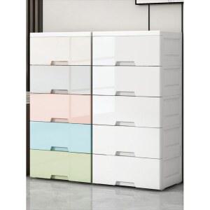 깊은 5단서랍장 1200 서랍장 900 모던한 투명 디자인 정리