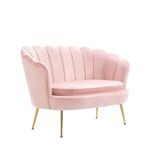 조개쇼파 벨벳쇼파 1인용 1 78x73x73cm 네일샵 원형 카페 럭셔리 조개소파 02m