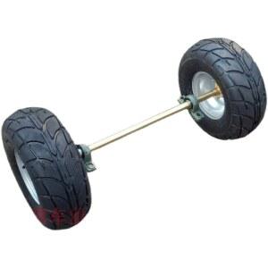 전동 바퀴 세트 장착 오토바이 블랙 풀세트 리어 전기 스티어링 로드 웨건 도로