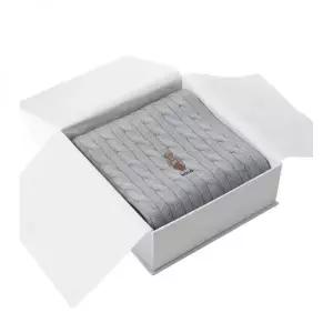 [폴로]랄프로렌 베어 로고 자수 머플러 그레이 449P08823 001 154038515