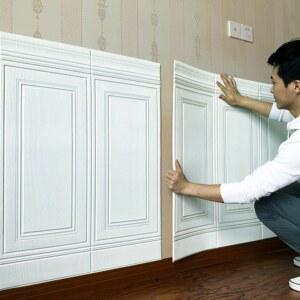 웨인스코팅 입체 폼블럭 Xcm 벽에 벽시트 있다 벽지 셀프 패치 유온 포인트 방수