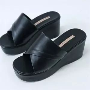 [하프클럽/다잇템_패션]여자 국내제작 웨지힐 7cm 오피스 슬리퍼