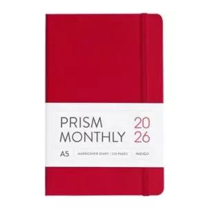 [문구/오피스] 프리즘 월간 다이어리 A5 레드색상 일정 관리