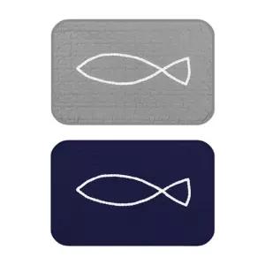 모노피쉬퀼트 순면 미끄럼방지발매트 욕실매트 화장실