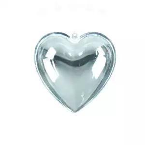 투명 하트 보관함 100mm 1p 장식품 소품 수납 선물 포장 케이스 데스크