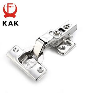 KAK C 시리즈 힌지 스테인레스 스틸 도어 유압 경첩 댐퍼 버퍼 캐비닛 찬장 가구 하드웨어 소프트 닫기