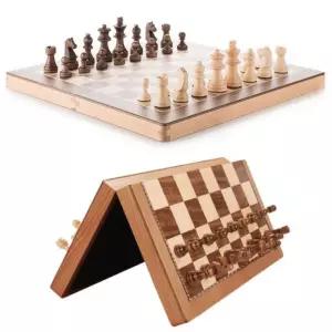 프리미엄 원목 체스 자석 체스판 세트 보드게임