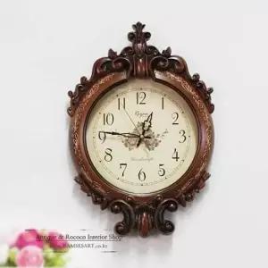 엘리제이슨 무소음 월넛 070215933 벽시계 무소음 선물 양면시계 모던시계 앤틱시계