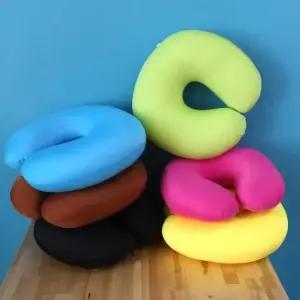 사무실목쿠션 소프트비즈목쿠션 목베개 단색목쿠션 멀티쿠션