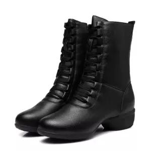 여성 라인댄스 부츠 여자 구두 신발 재즈화 무용 댄스화