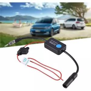 UHD안테나 TV 실내 지상파 수신기 안테나 12V 차량용 라디오 신호 증폭기 ANT-208 자동 FMAM 부스터 앞유리