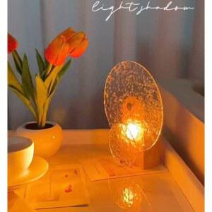 회전 유리 무드등 석양 LED 램프 고정 1 로맨틱 윤슬 다용도 솔리드 그림자 플러그