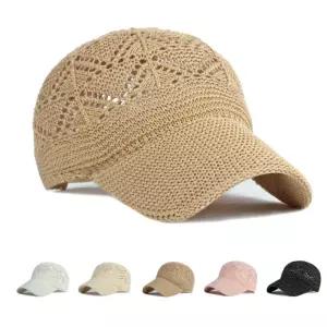 여름철 통기성 좋은 펀칭 니트 짜임 메쉬 시원한 여름모자 여자 햇빛차단 볼캡