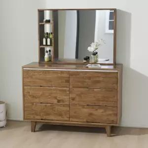 G4108 고무나무 원목 서랍 화장대 세트 1000