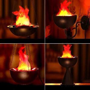 화로대램프 행잉램프 불멍 조명 무드등 모형