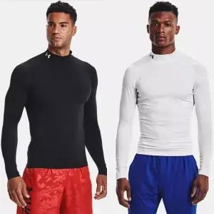 언더아머 1369606-001-100 남성 히트기어 컴프레션 아머 모크넥 긴팔 티셔츠 2종 택1 137356