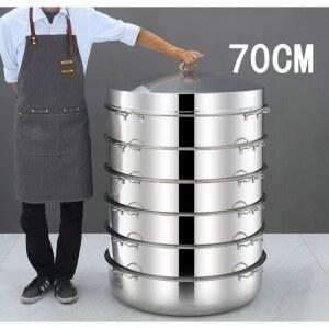 스텐 찜통 업소용 다층 찜기 호빵 2단 다층조식집 이중층 전기형 딤섬 스틸 킹크랩 스팀