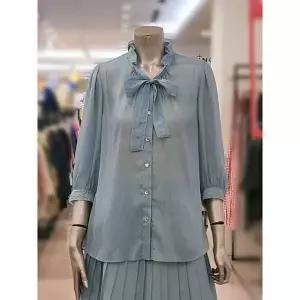 [하프클럽/] 세이브존03  시스루 7부소매 블라우스 ARMYBAWB5310A