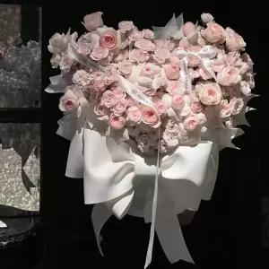 대형 왕 리본 발렌타인 포장 스티커 크리스마스