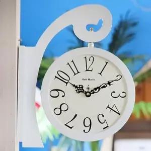 인테리어벽시계 쏘 빈티지 양면시계 (화이트)