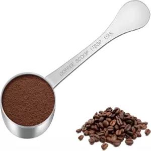 1PCS 커피 스쿱(1TBSP 3TSP 15ML) 스테인리스 계량 스푼 분쇄 커피용 식품 등급 스쿱 원두 파우더