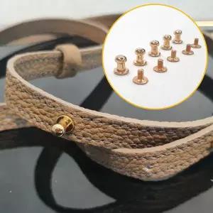 가죽공예 부자재 단추 솔트레지 골드 6mm 5P