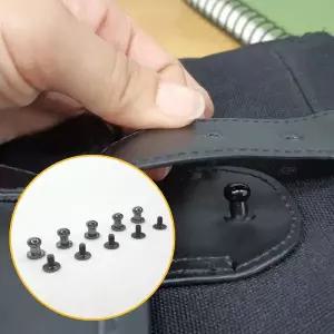 가죽공예 부자재 단추 솔트레지 흑니켈 6mm 5P