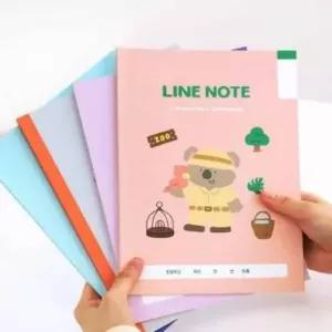 [문구] 초등학교 저학년 공부용 줄 노트 4권 학습 필기