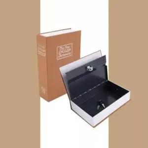 [문구] 책 금고 시크릿 북세이프 금고 책모양 브라운