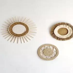 라탄 벽장식 세트 인테리어 소품 북유럽 벽꾸미기 벽걸이