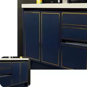 거울 테이프 골드 띠벽지 띠몰딩 인러 15mm