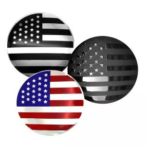 자동차 미국 국기 휠캡스티커 65mm 컬러(4개한세트)