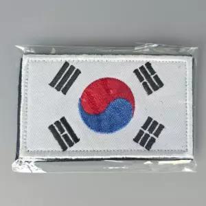 와펜 대한민국 기 패치 찍찍이 의류 가방 모자 자수패치