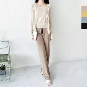 여자시원한스퀘어나시가디건세트