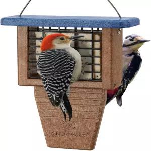 킹야드 재활용 플라스틱 수트 새 모이통 외부 걸이용 테일 소품 튼튼하고 내구성이 뛰어나 딱따구리와