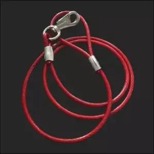 연결줄 국산 코팅 와야 와이어 빨강 애견 산책 리드줄 8mm 개