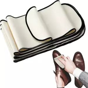 신발 부츠와 가죽 제품을 청소하기 위한 파시토 4피스 폴란드 스웨이드 원단 연마 천 20인치 x 5인치