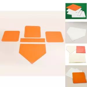 니스포 야구 베이스 세트/체육/수업용/티볼/플레이트/올인원/야구판/고급/고무루/고무/고정식/홈베이스/홈