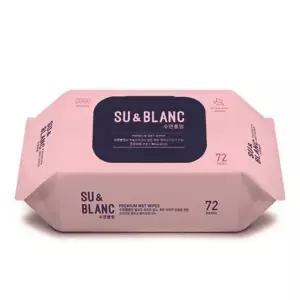 (72매/3개) 수앤블랑/물티슈/캡형/화장지/아기물티슈/식당물티슈/학교