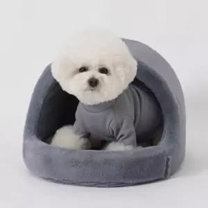 [반려] 강아지 극세사 동글이 하우스 중형 1P 고양이 숨숨집