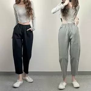 [하프클럽/아이우먼]위쉬몰 LO 카치온스판배기팬츠755(P018H603) 빅사이즈