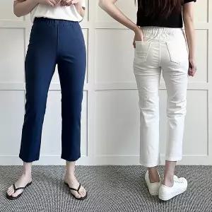 [하프클럽/아이우먼]위쉬몰 LO 마통밴드스판8부팬츠605(P325H603) 빅사이즈