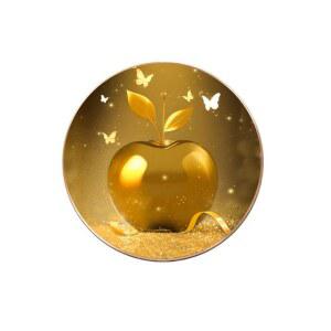 황금 사과 나비 도안 보석십자수 원형 비즈 액자 재물 세트 대형 액자형